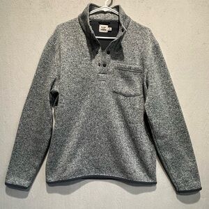 Flint and Tinder Men's Quarter Snap Fleece Lined Sweater Pullover Sz M